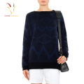 Jerseys de invierno Intarsia Pullover para mujeres